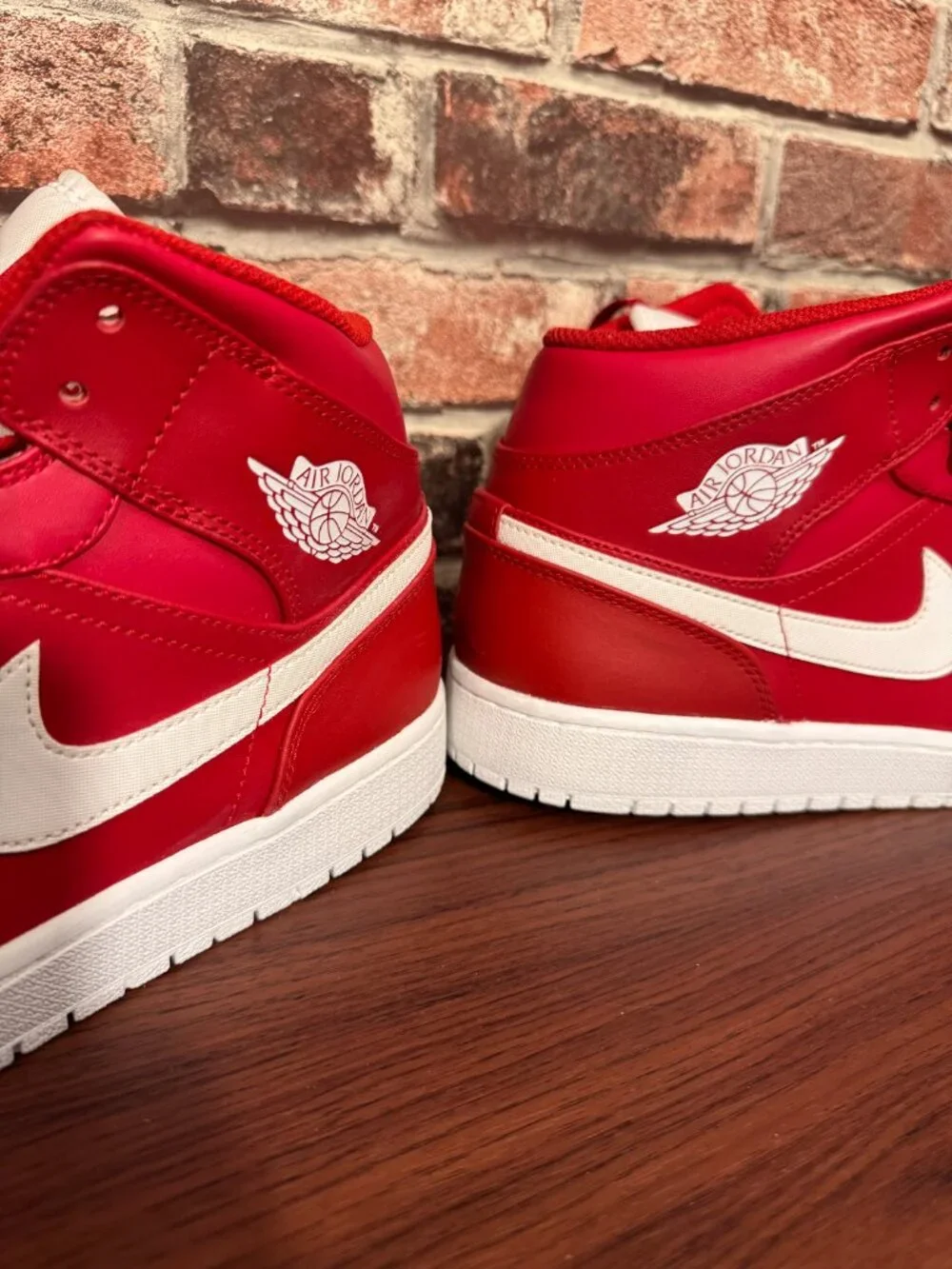 Nike Air Jordan 1 Mid Gym Red White - Size 13